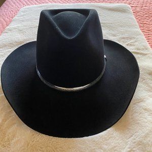 RESISTOL QUICKSILVER BLACK COWBOY HAT